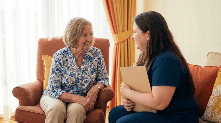 Imagen representativa del servicio de acompañamiento integral de Acompaña360 para adultos mayores, enfocado en bienestar, apoyo humano y calidad de vida.